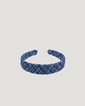 Dark Department Tweed Hair Band Bleu Accessoires Fille - Kids Brand Store