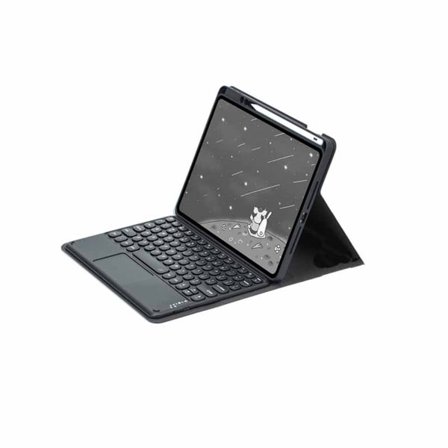 Svart Bluetooth Tangentbord Magnetiskt Fodral med Touchpad Kompatibelt med 2022 iPad 10:e Generationen 10,9-tums
