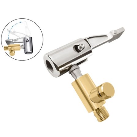 Kannettava täyttöpumppu, nopea työntökahva (tyhjennetty) autonrenkaille, ilmaletku, kompressorin renkaantäyttölaite piikkiliittimellä