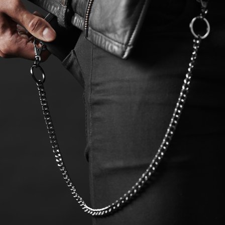 Gunmetal Wallet Chain for Men - Wallet chains