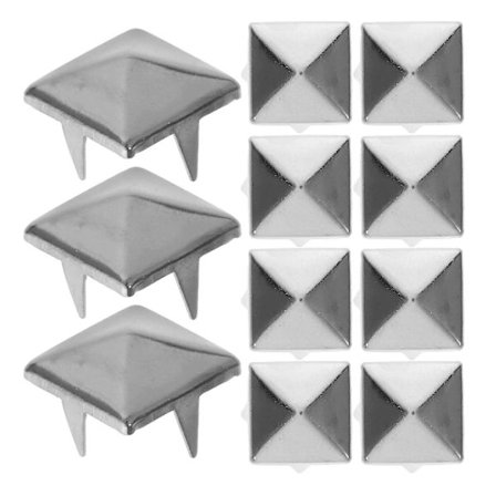 Niitit laukunvalmistukseen 10mm Neliönmuotoiset Pyramidiniitit Vaatteet Laukut Kengät Punk Rock Korut Käsityöt Rauta Kupari Tee-se-itse Projektit 