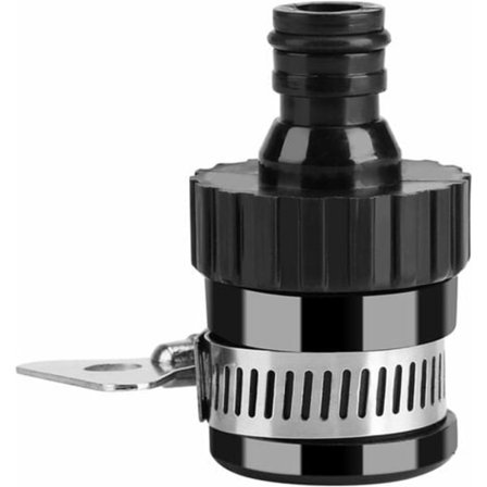 Universell kranadapter för trädgårdskran och trädgårdsslang, trädgårdsslanganslutning för Fonepro Mixer Tap Black