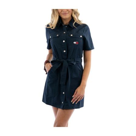 Tommy Hilfiger, Short Dresses Blauw, Dames, Maat:M
