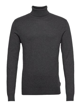 Jjeemil Knit Roll Neck Knitwear Turtlenecks Grå Jack & J S