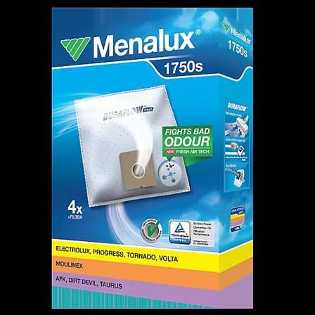 MENALUX STØVSUGERPOSE T210 1750 4STK