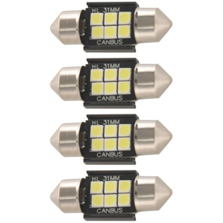 8X Canbus 3020 Chipset 400 Lumen Ekstreme Bil Indvendige Kuppel Plade Lys Pærer
