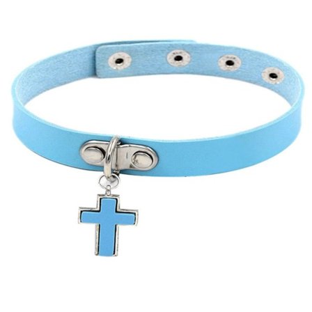 Krage Kedja hänge Halsband SKY BLUE