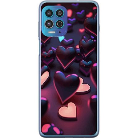 Yhteensopiva Puhelinkuori Motorola Motorola Moto G100 KeskiyönSydämet