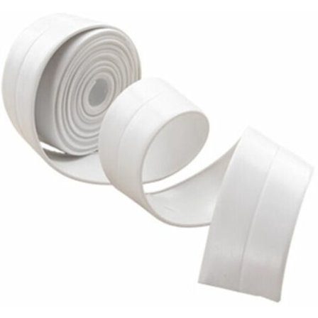 320x3,8CM Brusebånd Tætningsliste Brusebad Liste Badeværelse Hvid Silikone Liste Maskeringstape Badekar PE Selvklæbende Køkkenhjørneforsegling