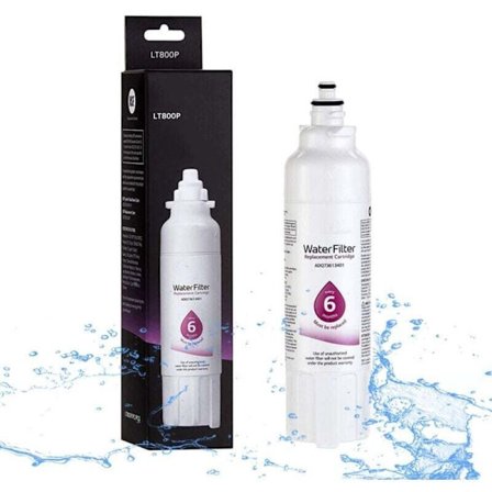 Kylskåp Reservdelar Vattenfilterelement för Kylskåp LT800P, Ersättningskylskåpsfilter ADQ73613401, ADQ73613408, ADQ75795104