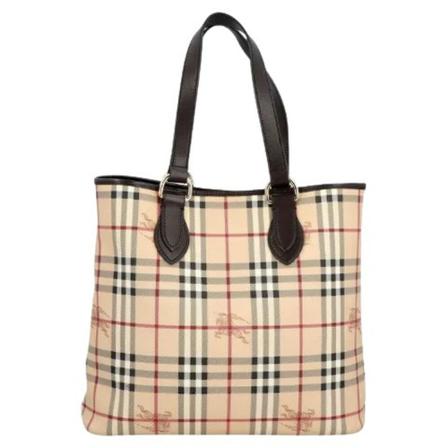 Burberry Vintage, Pre-owned Fabric shoulder-bags Bruin, Dames, Maat:ONE Size
