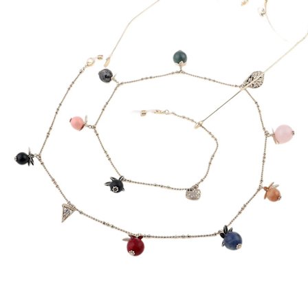 Silmälasipidike Silmälasiketjut Silmälasit Aurinkolasit Naru Riippuva kaulakoru Villapaitaketju Silmälasiketju