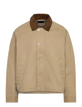Abercrombie & Fitch Light Weight Zip Barn Jacket - Beige - M
