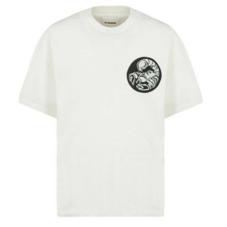 Jil Sander, T-Shirts Wit, Heren, Maat:XL
