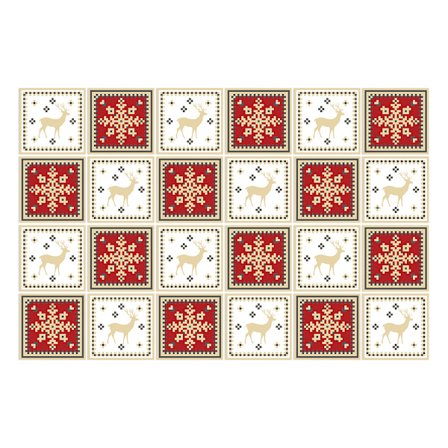 10 stk. Snefnug Selvklæbende Vægflise Klistermærker Skræl og Sæt Gulv Trappe Klistermærker