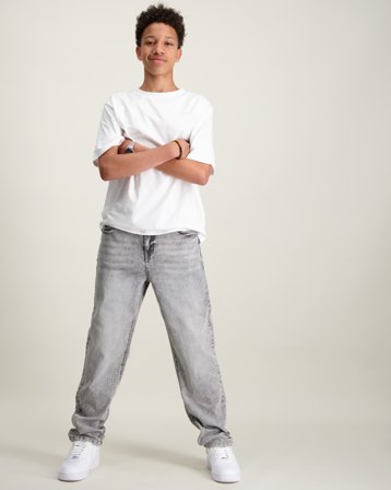 LMTD NLMTIAN DNM R TAPERED PANT Grijs Jeans Jongens - Kids Brand Store