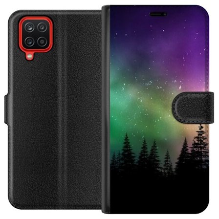 Kompatibelt Plånboksfodral till Samsung Galaxy A12 Northern Lights