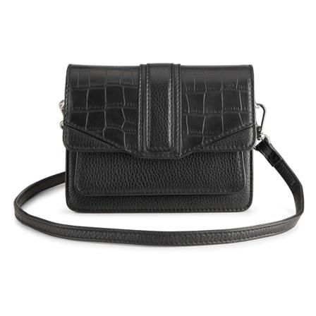 Markberg Crossbody CarleenMBG Calm Croc Sort, Dame Skuldertasker, Størrelse: ONE Size