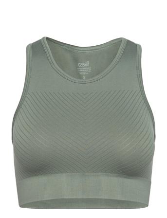 Essential Block Seamless Sport Top Lingerie Bras & Tops Sports Bras - ALL Grønn Casall*Betinget Tilbud