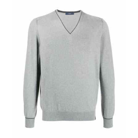 Fay, Knitwear Grijs, Heren, Maat:S