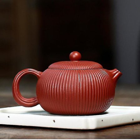 Yixing Klassinen Teekannu Purppura Savesta Raidallinen Suodatin Teekannu