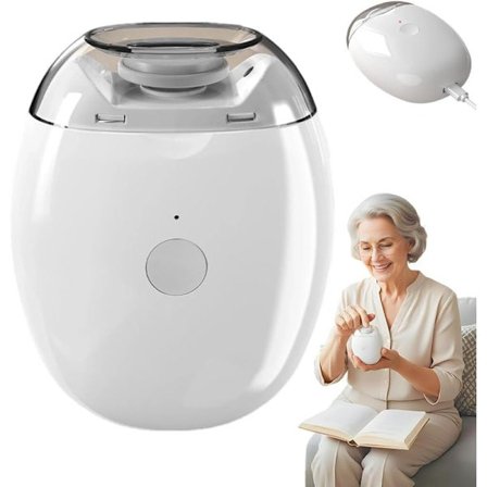 Elektrisk negleklipper for tånegler, 2-i-1 klippe- og slipe-trimmer, sikker neglepleie for eldre voksne, barn, omsorgspersoner, hjemmebruk