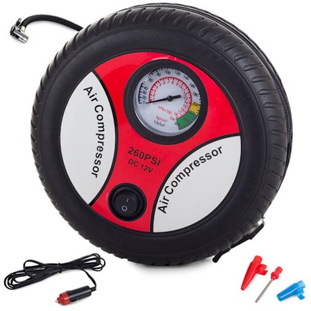 Elektrisk dækpumpe - Kompressor til bil og cykel