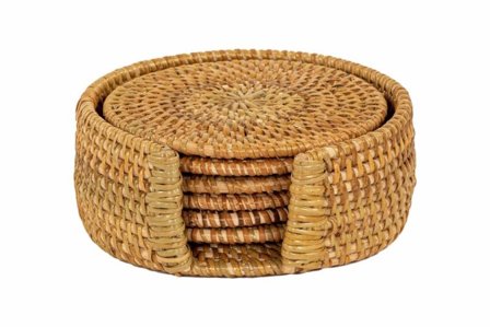 Ziczac Glassbrikker m/holder Beige 6stk