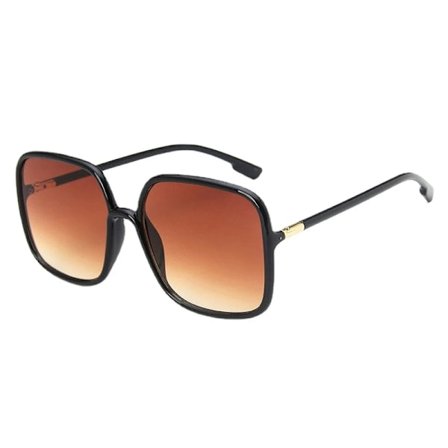 Nya överdimensionerade fyrkantiga solglasögon mode fyrkantiga damglasögon herr utomhus körning solglasögon UV400 Gafas De Sol mörkt te som bild