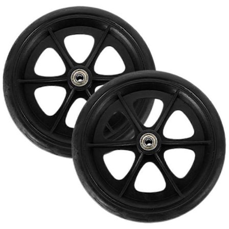 2 stk. rullestolhjul erstatning forhjul rullestol forhjulslagerhjul