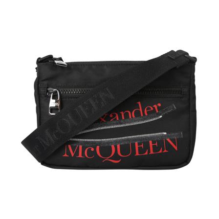Alexander McQueen, Crossbody bag logo Czarny, Mężczyzna, Rozmiar: ONE Size