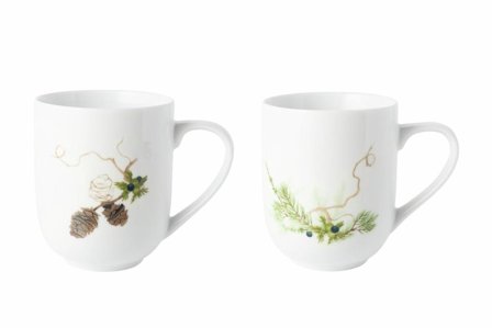 Halvor Bakke Anita Nostalgi Krus-2pk (Dekor1+2) 35cl Magnor Glassverk