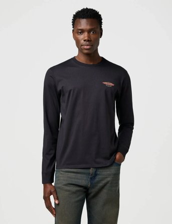 Wrangler Ls Americana Tee - Black - S
