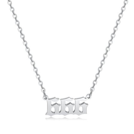 Nummerhalsband för kvinnor, guldpläterade nummerhängen chokerkedja numerologi smycken halsband presenter till kvinnor flickor