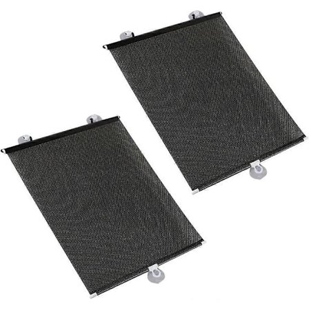 Solskydd för bil, infällbart solskydd i mesh med sugkopp, bakre främre fönster vindruta gardin för bil sovrum