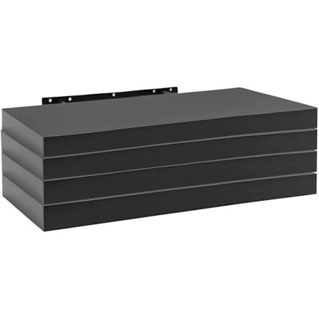 Rootz Set med 4 vägghyllor - Hängande hyllor - Flytande hyllor - Fuktbeständig - Lätt att montera - Snygg design - MDF-trä - 50 cm x 22,9 cm x 3,8 cm