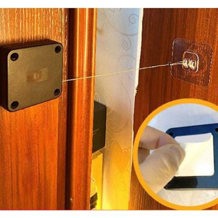 Punch-Free Automatisk Dørlukker, De Fleste Dører Ingen-Hull Automatisk Dørlukker, Hvit Demper Skuff Dør Anti-Tyveri Boks Push - Pull Dør Gud, 800g 