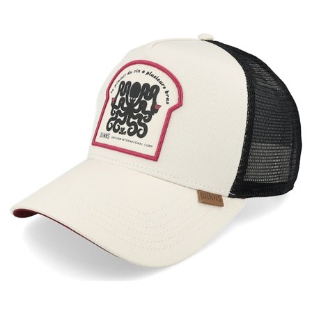 Djinns - White trucker Caps - Hft Cap Octovino White/Black A-Frame Trucker @ Hatstore