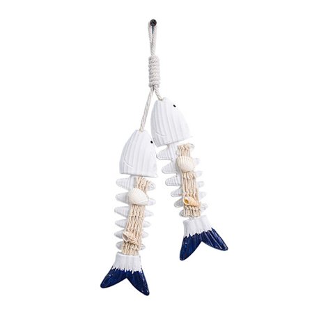 Träfiskdekorationer Nautisk väggdekoration D