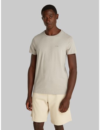 Calvin Klein Stretch Slim Fit T-Shirt - Beige - XL