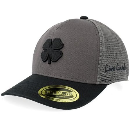 Black Clover - Grå Keps - Hardy 9 Hat Charcoal/Black A-Frame Trucker @ Hatstore