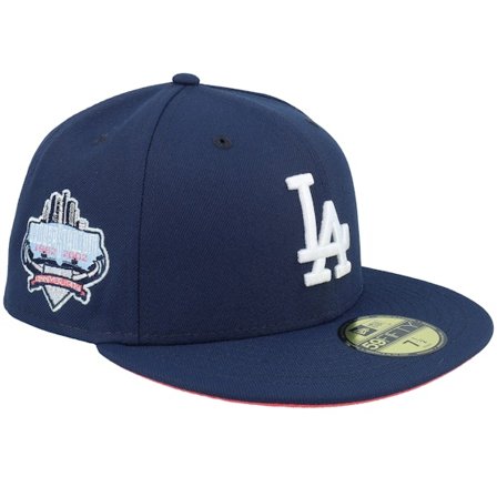 New Era - MLB - Blue - fitted - Cap - Los Angeles Dodgers Dark Rose 59FIFTY 40th Anniversary Ocean Blue Fitted - Hatstore