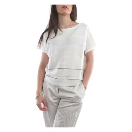 Fabiana Filippi, Mad 271W081-V288 T-shirt Biały, Kobieta, Rozmiar: M
