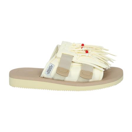 Suicoke Hoto-Cab fringed Sandalen , Wit , Heren , Maat: 40 EU
