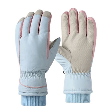 Kvinder Plys Handsker Snowboard Ski Handsker LAKE BLUE