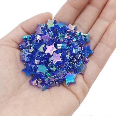 Exquisit Nya Handgjorda Högkvalitativa Pentagram Handgjorda AB Färg Lösa Distanspärlor Mode för Smyckestillverkning 40st Stjärnpärlor Manuella 