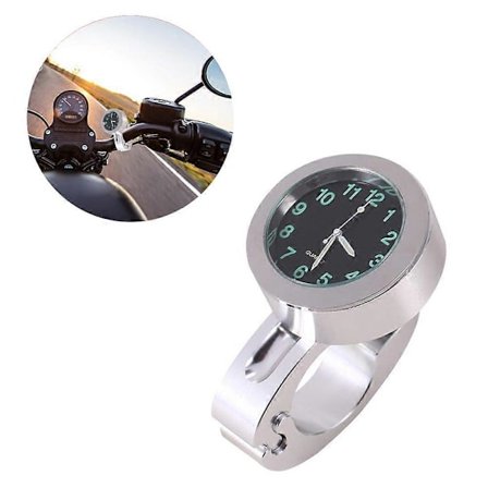 Høykvalitets Stilig Vanntett Klokke Motorsykkel Styrefeste Quartz Klokke for Harley Davidson Honda Yamaha Kawasaki -