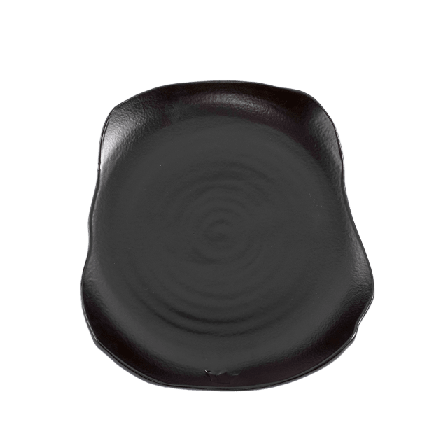 Dutchdeluxes Tallrik Gastro 28x33cm Svart Glas & porslin Unisex XL