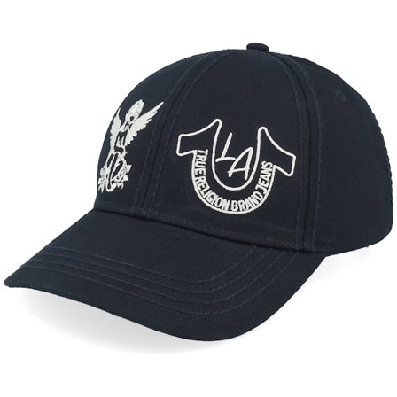 True Religion - Svart adjustable Keps - Hs Cupid Baseball Cap Black Adjustable @ Hatstore