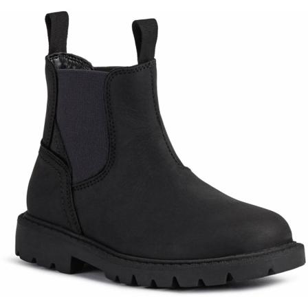 Geox Boys Shaylax Läder Ankel Boots 3 Uk Svart/navy